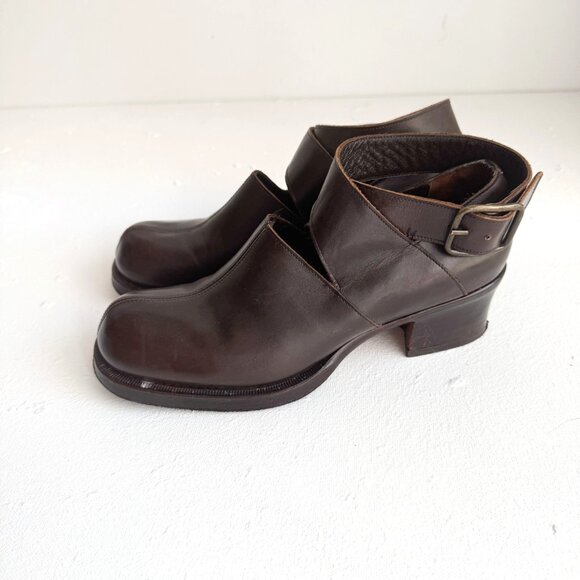 Vintage Stephane Kelian Brown Leather Loafers Made in France 5.5 - Picture 4 of 7